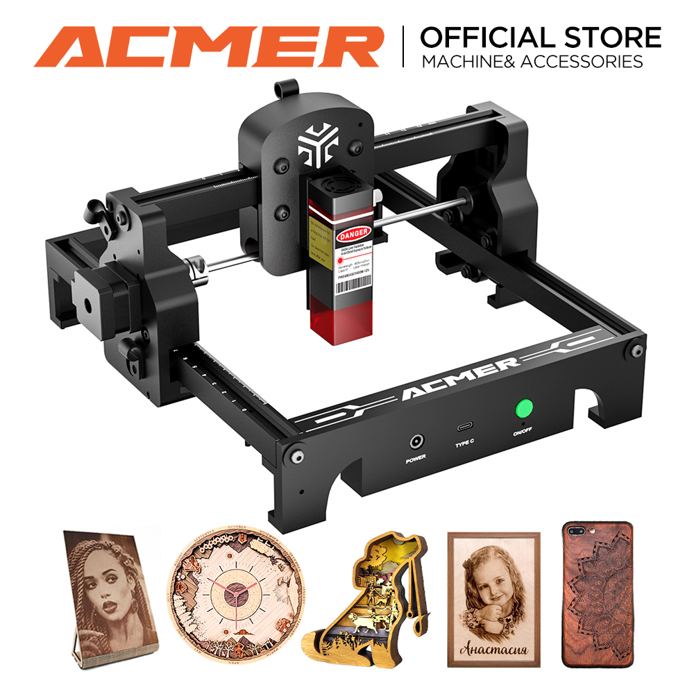Industrial Acrylic Laser Cutter - Cortadora Láser Portátil ACMER S1 de