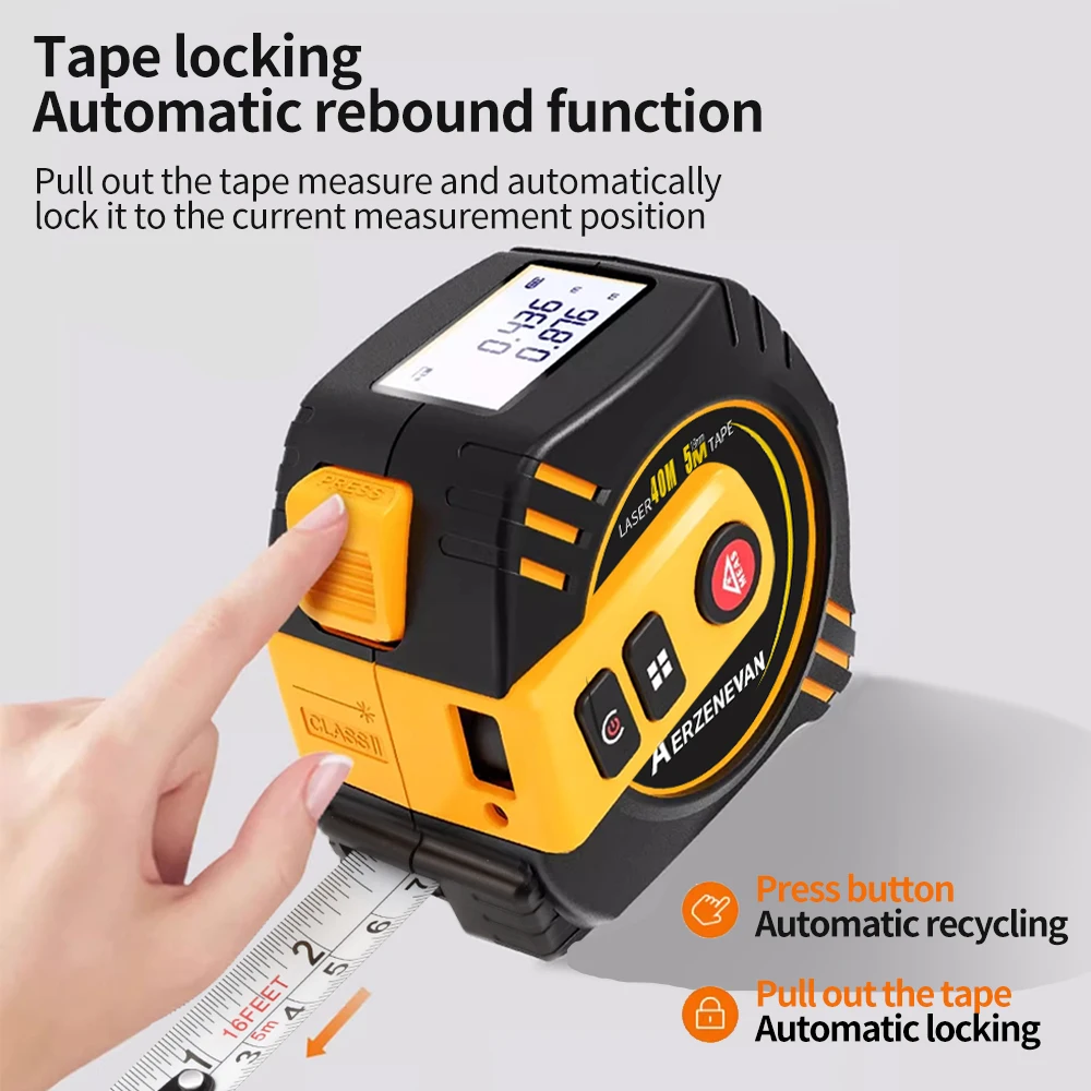Industrial Laser Rangefinder - Cinta métrica láser de 80 m,