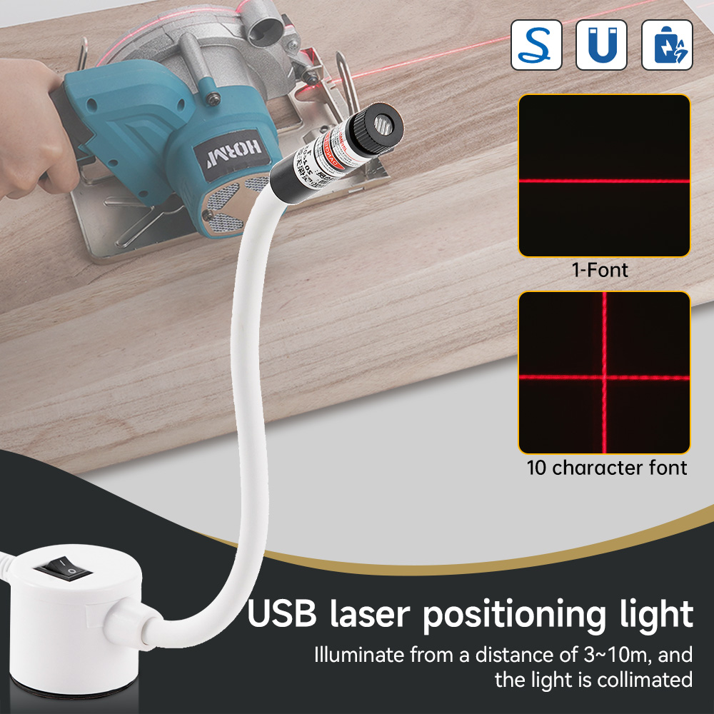 Industrial Laser Welder - Luz láser roja alimentada por USB,