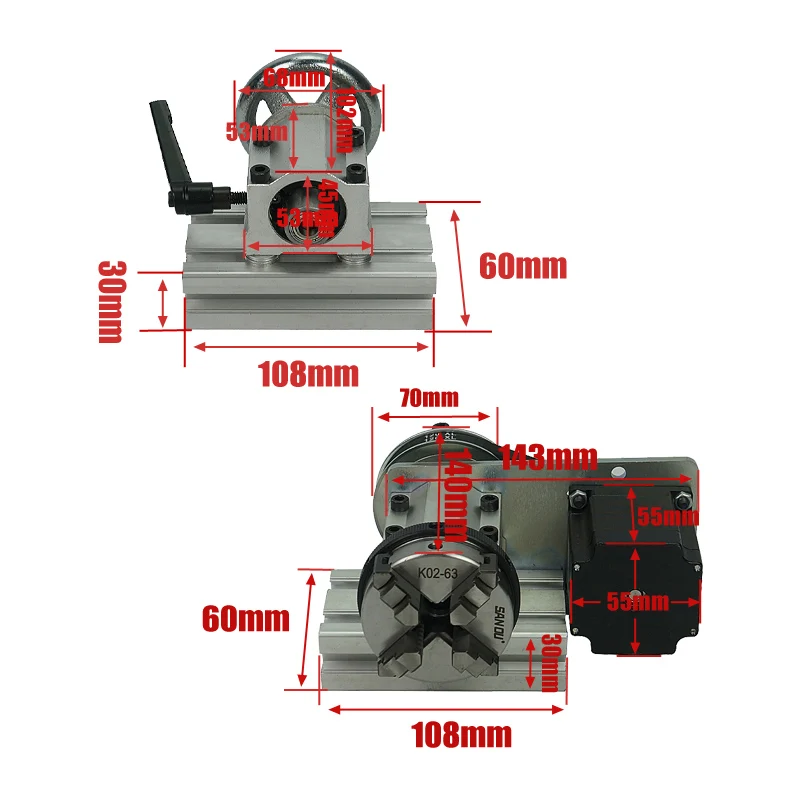 Eje Rotatorio DIY de 4ª y 5ª G - Cnc Router Machine reseña y precio