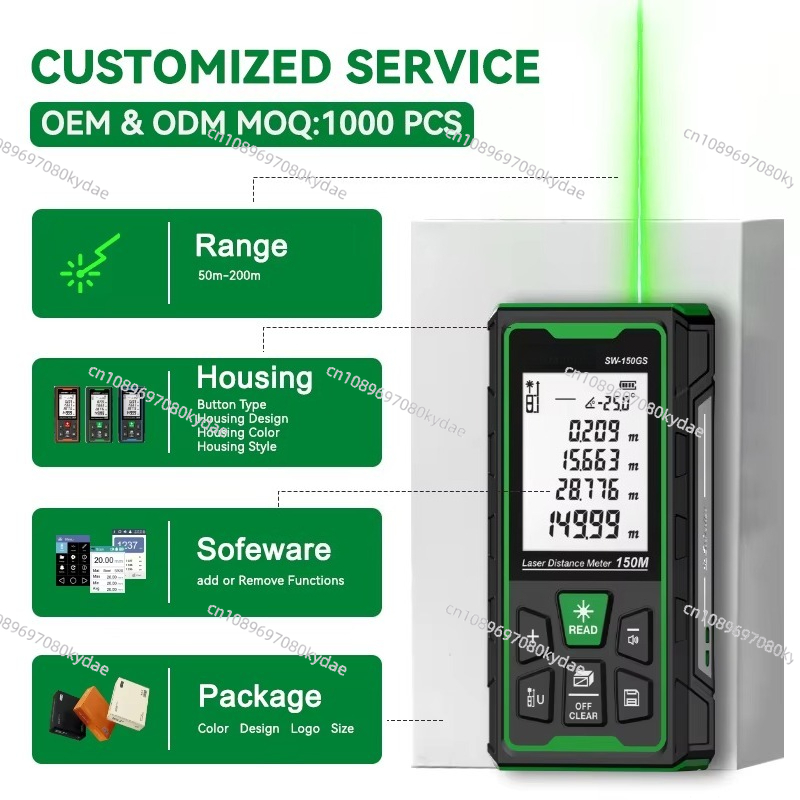 Telémetro láser verde, instrum - Industrial Laser Rangefinder reseña y precio
