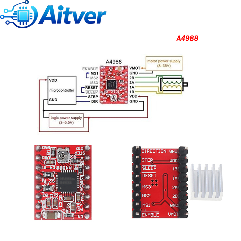Kit de controlador A4988 DRV88 - Limit Switch Cnc reseña y precio