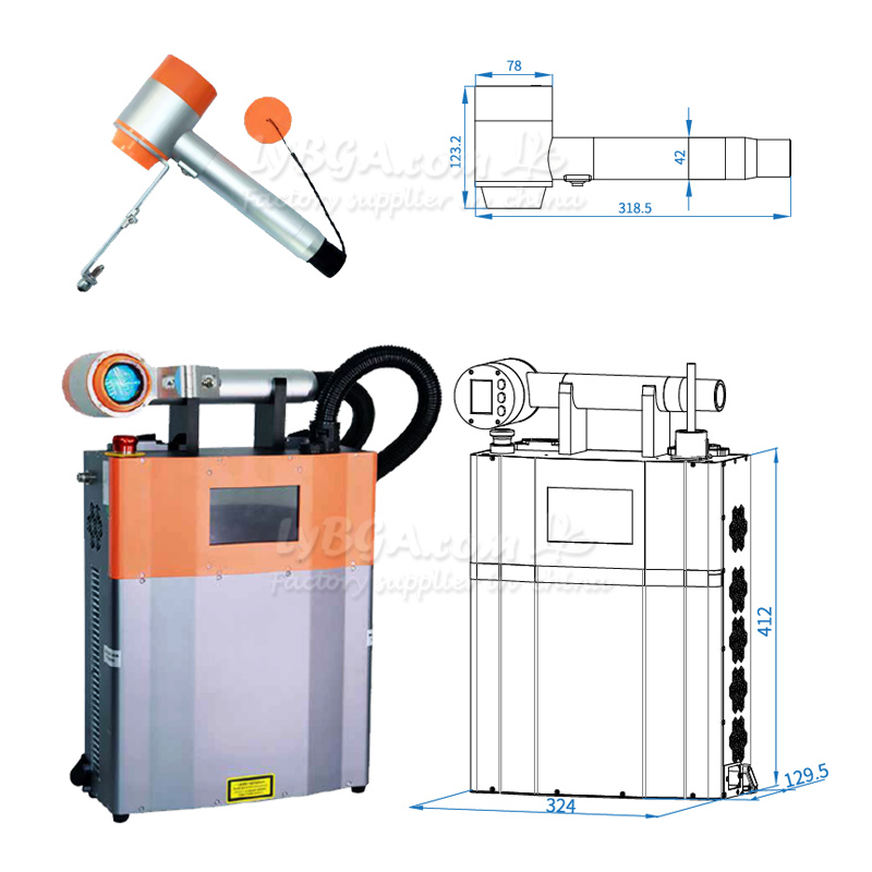 LY-LCG100A 100W máquina de lim - Industrial Laser Rust Removal Machine reseña y precio