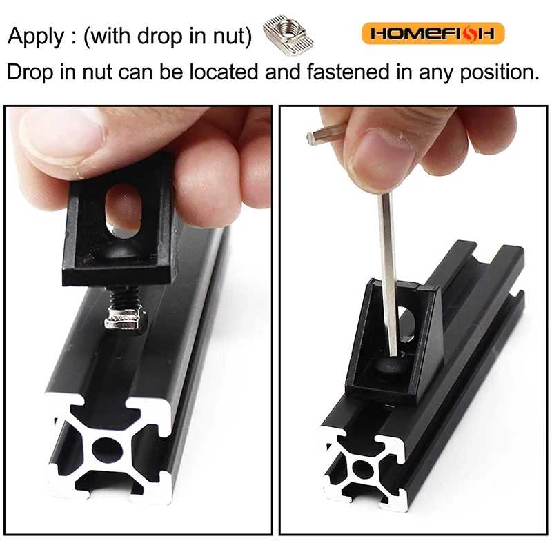 20 juegos de soporte de esquin - Aluminum T-Slot Profile reseña y precio